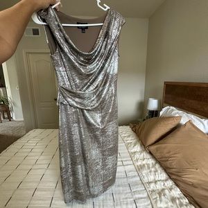 Formal Silver Mocha Dress